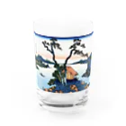 寿めでたや(ukiyoe)の葛飾北斎_冨嶽三十六景　信州諏訪湖 Water Glass :front