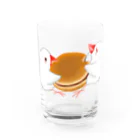 Lily bird（リリーバード）のどら焼きと文鳥ず Water Glass :front