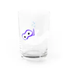 万屋黒狐の泳ぐ一反木綿さん Water Glass :front