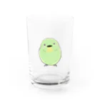 ふくふくSHOPのめじろー手描き風小鳥グッズシリーズー Water Glass :front