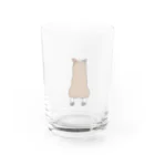 ランミーの伏せ寝コーギー Water Glass :front