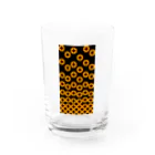 bonnylochの七宝繋ぎ_Orange Water Glass :front