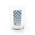 bonnylochの七宝繋ぎWhite_@Red Water Glass :front