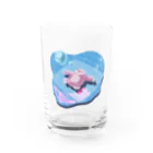 オユワク商店のチルしてるナマケモノ Water Glass :front