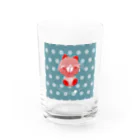 毛玉商店のスマイルねこくん Water Glass :front