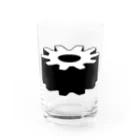 モルTの歯車　シンプルデザイン Water Glass :front