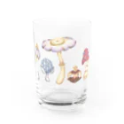 おさだかずなの奇妙な名前のきのこ Water Glass :front