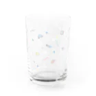 B.A.B.YのPUFF・PUFF・PARTY! / BABY WHITE柄（グラス用） Water Glass :front