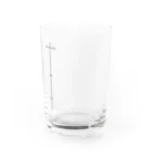 絵忍 飴のビールを注ぐと泡がいい感じになるメモリ付きのグラス Water Glass :front