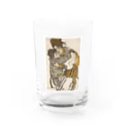 世界の絵画アートグッズのエゴン・シーレ《シーレの妻と小さな甥っ子》 Water Glass :front