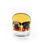 パグのおしなな姉妹のパグのおしなな姉妹 Water Glass :front
