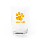 onehappinessの肉球　ガーベラ Water Glass :front