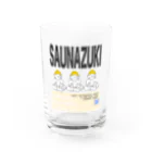 サウナハマって幸せのSAUNA好きな三人衆　〜ポスター風〜 Water Glass :front