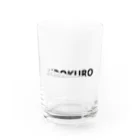 O3(ozone)の白黒 Water Glass :front