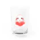 utouch_のハートうさぎ Water Glass :front