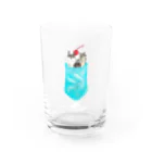 Letiのししまるエイプソーダ Water Glass :front
