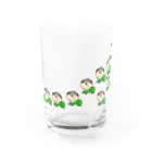 おやじとはんこと雑貨屋matahariのグリーンモンスターワラワラ Water Glass :front