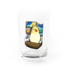 ムクのオカメインコの銭湯 Water Glass :front