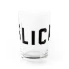 AliviostaのSLICK スリック ロゴ Water Glass :front