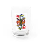 浮世絵はんの浮世絵トランプ/クイーン Water Glass :front