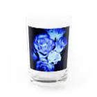 Anna’s galleryのBLUE Rose Water Glass :front