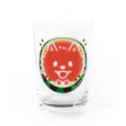 イラスト MONYAAT の POMEぶ Dスイカとポメラニアン Water Glass :front