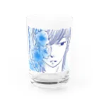 ikka-maaの悩める青い青年5 Water Glass :front