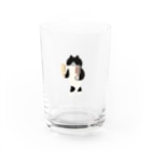 SUIMINグッズのお店のミルクアイスをまじめに運ぶねこ Water Glass :front