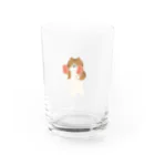 SUIMINグッズのお店のいちごアイスをあざとく運ぶねこ Water Glass :front