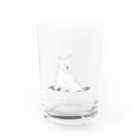 いわまともこのホワイトテリア Water Glass :front