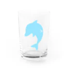 chobi shopのイルカ Water Glass :front