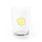 ほたてちゃん開運研究所のパステルイエローのほたてちゃん Water Glass :front