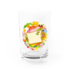 Illustrator イシグロフミカのサンドイッチ Water Glass :front