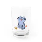 P-TOSHIのねこねこゴロゴロ Water Glass :front