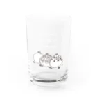 It is Tomfy here.のライチョウの衣替え Water Glass :front