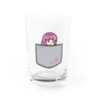 うっかおりんのすん顔女子(おかっぱ) Water Glass :front