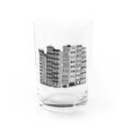 mojimojiの密集ビル Water Glass :front