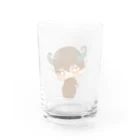桃色 めめの恋くん (♡) Water Glass :front