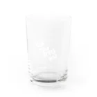 ロジローの脱力ネコ(白) Water Glass :front