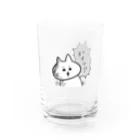 misatoのおみせshopのハイッ！ねこ Water Glass :front