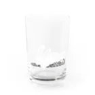 Arts&Crafts Muuの雪うさぎ Water Glass :front