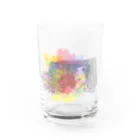 suitouka official item shopの水透花のおんなのこ(絵の具ver.) Water Glass :front