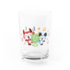 ミニマムユニヴァース@SUZURIのデビねこくんとデビねずちゃん グラス クリームソーダ Water Glass :front