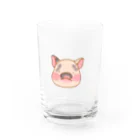 マイクロブタのおもちショップのマイクロブタのおもち Water Glass :front