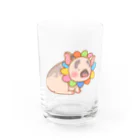 マイクロブタのおもちショップのマイクロブタのおもち Water Glass :front