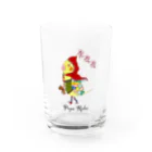 ねこぜや のROBOBO オカメインコ「ポポロボ」 Water Glass :front