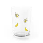 バナナ家のバナナ柄 Water Glass :front