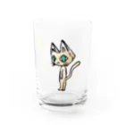 shi-chi Labo graph(詩一）のUIROU CAT Water Glass :front