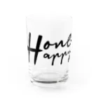 One:HappinessのOneHappy　ロゴデザイン グラス前面