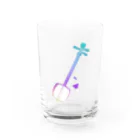 綾錦工房 りこりすの津軽三味線【黎明】- 構 Water Glass :front